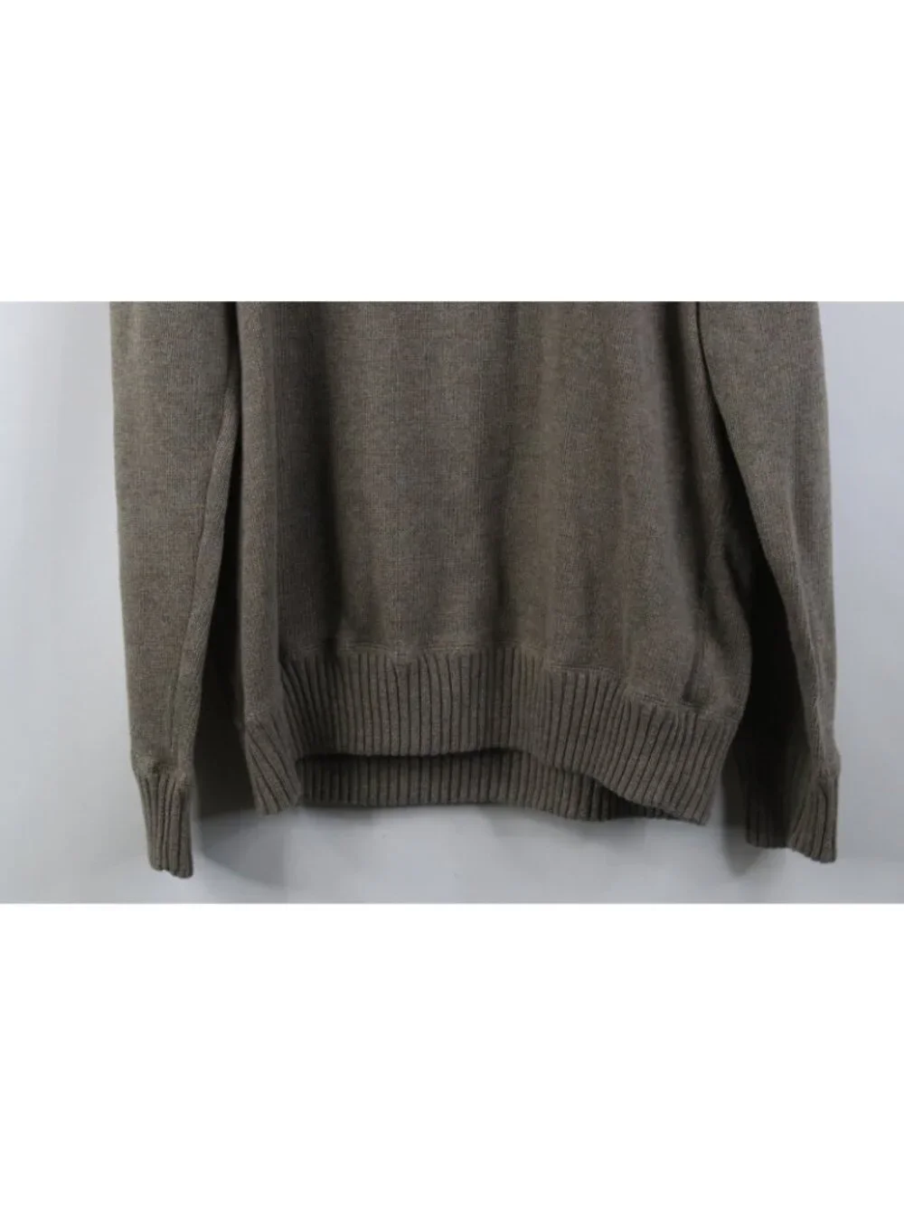 Vintage Y2K Eddie Bauer Mens Large Faded Blank Cotton Knit Crewneck Sweater - Picture 9 of 9